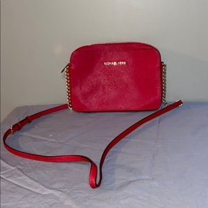 Red Michael Kors Crossbody